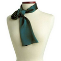 Turquoise Carlton Silk Scarf - 8"x45"